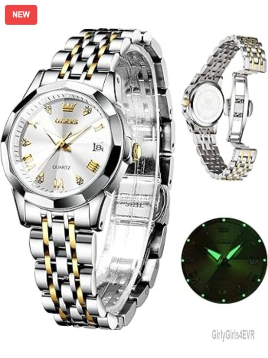 Small Stainless Steel Analog Quartz Dress Watch with Date Window main image 4